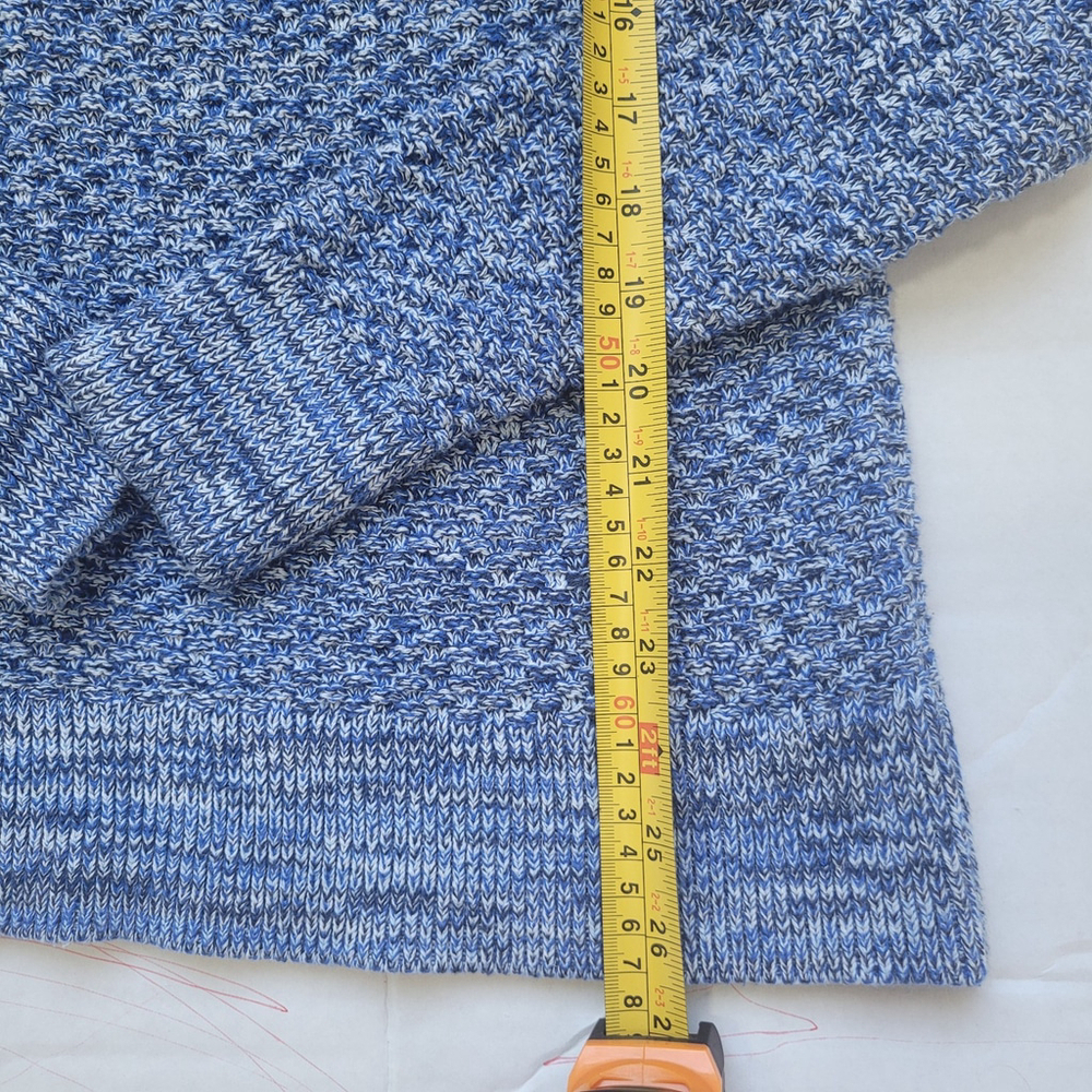 Gap Womens Pullover Sweater Medium Blue Long Sleeve Round Neck Cotton - Picture 5 of 8